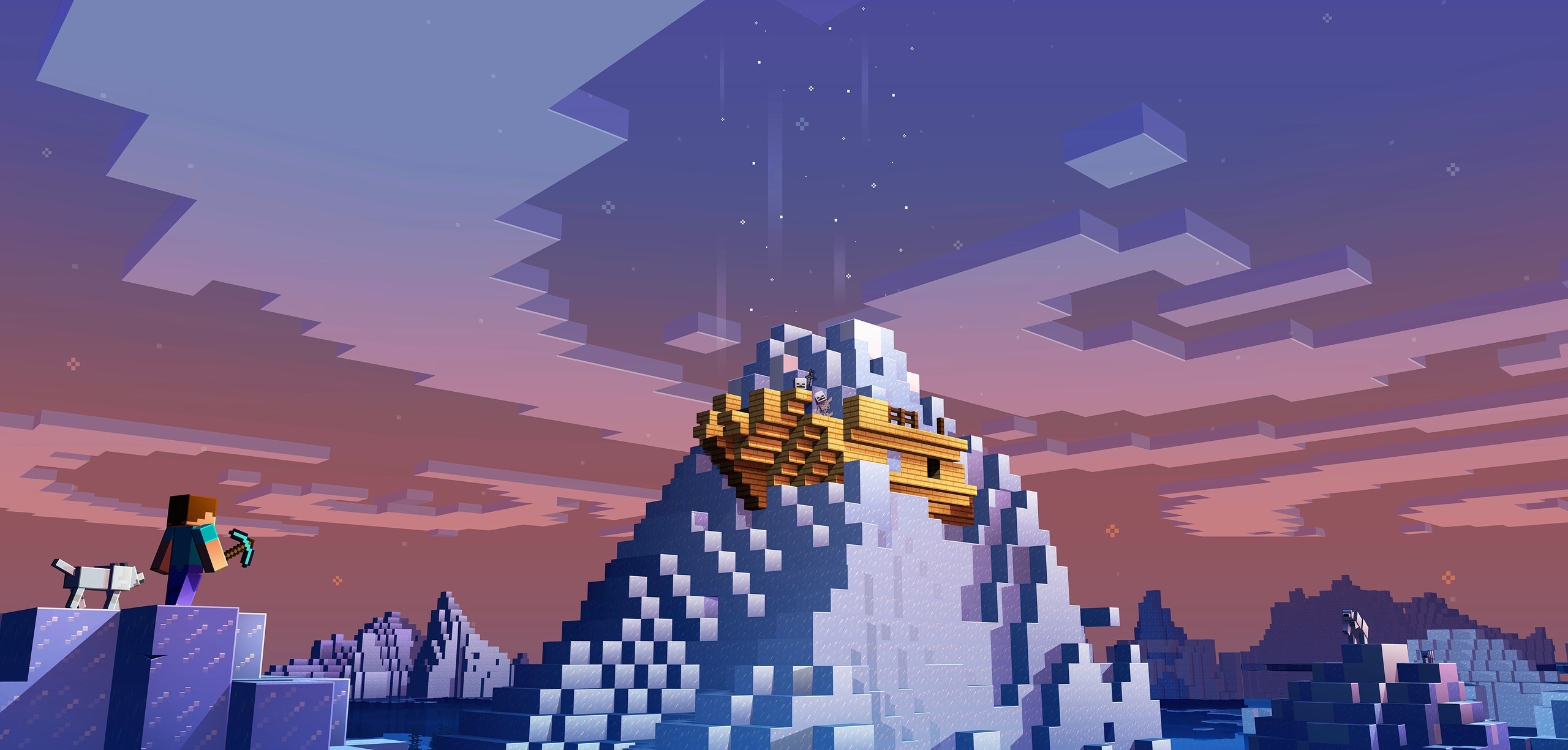 Экспедиция по ледяному миру Minecraft